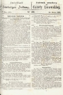 Amtsblatt zur Lemberger Zeitung = Dziennik Urzędowy do Gazety Lwowskiej. 1861, nr 66