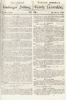 Amtsblatt zur Lemberger Zeitung = Dziennik Urzędowy do Gazety Lwowskiej. 1861, nr 76