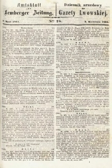 Amtsblatt zur Lemberger Zeitung = Dziennik Urzędowy do Gazety Lwowskiej. 1861, nr 78