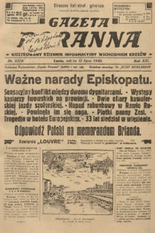 Gazeta Poranna : ilustrowany dziennik informacyjny wschodnich kresów. 1930, nr 9274