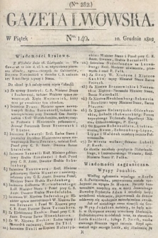 Gazeta Lwowska. 1819, nr 140