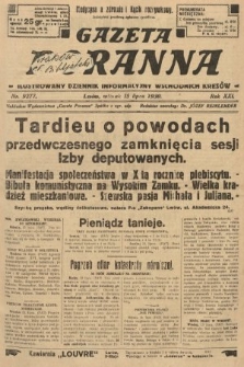 Gazeta Poranna : ilustrowany dziennik informacyjny wschodnich kresów. 1930, nr 9277