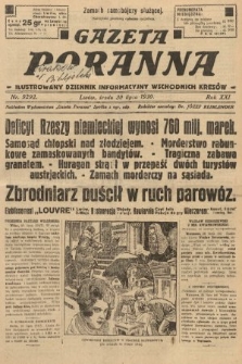 Gazeta Poranna : ilustrowany dziennik informacyjny wschodnich kresów. 1930, nr 9292