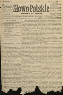 Słowo Polskie (wydanie popołudniowe). 1905, nr 200