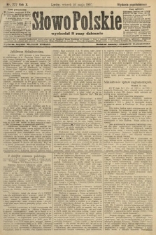 Słowo Polskie (wydanie popołudniowe). 1905, nr 227