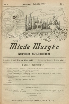 Młoda Muzyka : dwutygodnik poświęcony muzyce. 1908, nr 3