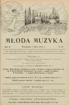Młoda Muzyka. 1909, nr 13