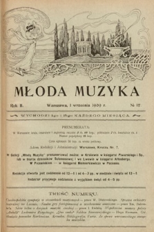 Młoda Muzyka. 1909, nr 17