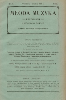 Młoda Muzyka : dwutygodnik poświęcony muzyce. 1909, nr 23