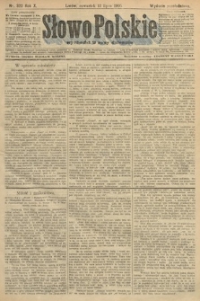 Słowo Polskie (wydanie popołudniowe). 1905, nr 322