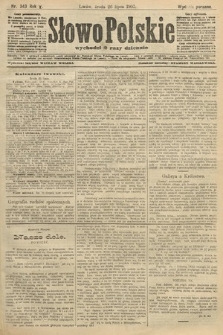 Słowo Polskie (wydanie poranne). 1905, nr 343