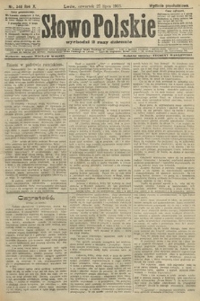 Słowo Polskie (wydanie popołudniowe). 1905, nr 346