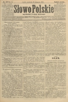 Słowo Polskie (wydanie poranne). 1905, nr 539