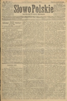 Słowo Polskie (wydanie popołudniowe). 1905, nr 587
