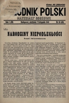 Tygodnik Polski : materiały obozowe. 1943, nr 16