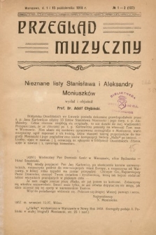 Przegląd Muzyczny. 1918, nr 1-2