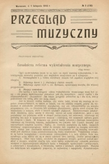 Przegląd Muzyczny. 1918, nr 3