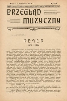Przegląd Muzyczny. 1918, nr 4
