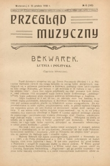 Przegląd Muzyczny. 1918, nr 6