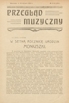 Przegląd Muzyczny. 1919, nr 11-12
