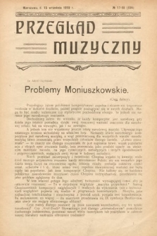 Przegląd Muzyczny. 1919, nr 17-18