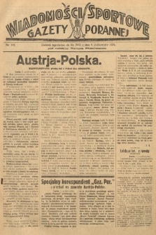 Wiadomości Sportowe Gazety Porannej. 1929, nr 165