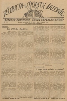 Kobieta w Domu i Salonie : Gazeta Poranna swoim czytelniczkom. 1929, nr 199