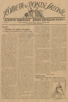 Kobieta w Domu i Salonie : Gazeta Poranna swoim czytelniczkom. 1929, nr 201