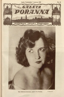 Gazeta Poranna : ilustrowana kronika tygodniowa. 1930, nr 14