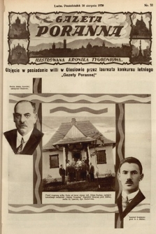 Gazeta Poranna : ilustrowana kronika tygodniowa. 1930, nr 32