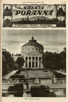 Gazeta Poranna : ilustrowana kronika tygodniowa. 1930, nr 36