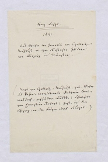 Autografy Ferenca Liszta i inne materiały z nim związane