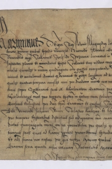 Dokument króla Kazimierza Jagiellończyka zawierający zapis czynszów z cła krakowskiego dla Jana Welsa opiekuna dzieci królewskich