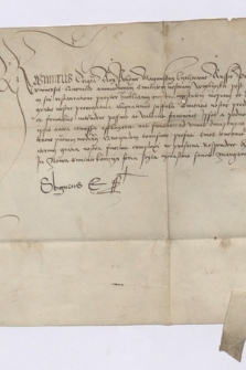 Dokument króla Kazimierza Jagiellończyka zawierający przedłużenie mieszczanom wielickim zwolnienia od podwód
