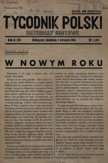 Tygodnik Polski : materiały obozowe. 1944, nr 1