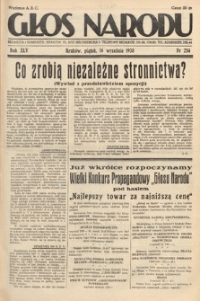 Głos Narodu. 1938, nr 254