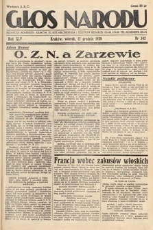 Głos Narodu. 1938, nr 342