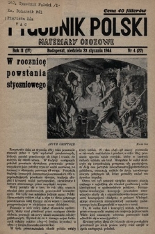 Tygodnik Polski : materiały obozowe. 1944, nr 4