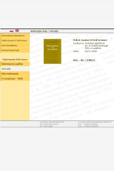 Polish Journal of Soil Science