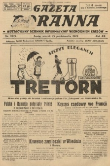 Gazeta Poranna : ilustrowany dziennik informacyjny wschodnich kresów. 1929, nr 9025
