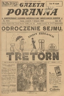 Gazeta Poranna : ilustrowany dziennik informacyjny wschodnich kresów. 1929, nr 9034
