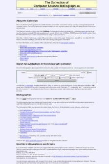 The Collection of Computer Science Bibliographies