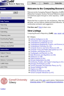 Computing Research Repository