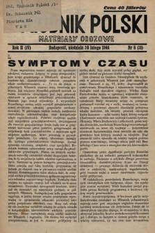Tygodnik Polski : materiały obozowe. 1944, nr 8