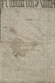 Dokument sędziego wyznaczonego przez sobór bazylejski dotyczący wyznaczenia osoby upoważnionej do rozstrzygnięcia sporu między Mikołajem Kozłowskim a Janem z Radochoniec o kanonię krakowską