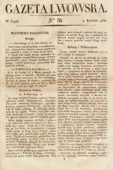 Gazeta Lwowska. 1830, nr 38