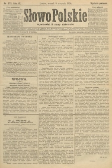 Słowo Polskie (wydanie poranne). 1904, nr 372