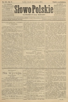 Słowo Polskie (wydanie popołudniowe). 1904, nr 396
