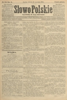 Słowo Polskie (wydanie poranne). 1904, nr 442