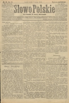 Słowo Polskie (wydanie popołudniowe). 1906, nr 62